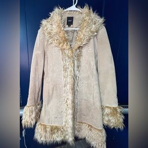 Y2K Cream and Beige Penny Lane Coat